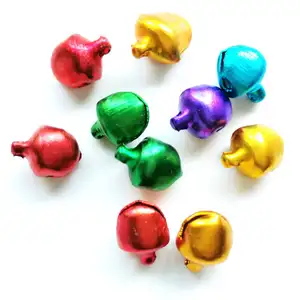Factory Price Excellent Dia. 6mm Colorful Small Painted Jingle Bells Aluminum Bells