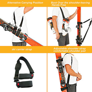 Équipement de <span class=keywords><strong>ski</strong></span> de descente pour l'arrière-pays Accessoires de sports d'hiver Sangles de transport de bâtons de <span class=keywords><strong>ski</strong></span> confortables Support d'épaule rembourré - Product Image 5