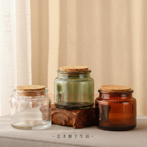 ขวดแก้วทรงกระบอกขนาด 100 มล. 200 มล. พร้อมฝาไม้ก๊อก ทน<span class=keywords><strong>ค</strong></span>วามร้อน ใช้ซ้ำได้ สำหรับตกแต่งบ้านในช่วง<span class=keywords><strong>ค</strong></span>ริสต์มาส - Product Image 3