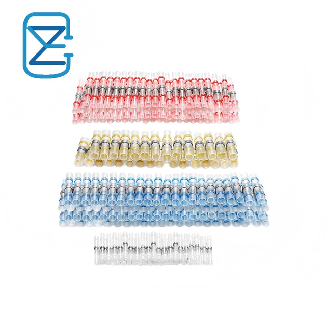 Heat Shrink Solder Seal Wire Connectors - Waterproof & Insulated Butt Splice Electrical Terminals for Automotive and Marine Use