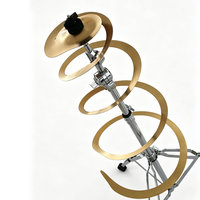 Spiral FX Cymbal 10 inch-14inch Spiral Trash Effects Cymbal Drum Set Percussion Instrument