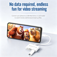 Adaptateur de lecteur de carte mémoire haute compatibilité, USB-C 2.0, emplacements SD TF, compatible avec les ordinateurs portables, les tablettes et l'exportation d'images de caméras numériques