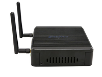 Mini PC embarqué, mini ordinateur de poche, alliage d'aluminium sans ventilateur, J1800/J1900 double LAN double COM