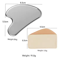 Ensemble de Gua Sha en acier inoxydable personnalisé pour massage corporel et facial - Outil de relaxation musculaire portable au design moderne pour usage commercial et domestique