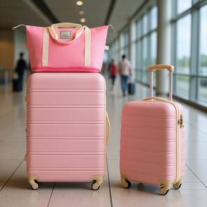 ชุดกระเป๋าเดินทางแบบแข็ง 2 ชิ้น ขนาด 20 และ 28 นิ้ว พร้อมล้อหมุนและระบบล็อค TSA บุด้วยโพลีเอสเตอร์ กระเป๋าเดินทางทันสมัย - Product Image 2
