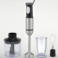 Mixeur Plongeant Électrique DC 1000W Haute Efficacité, Vitesse Variable, en Acier Inoxydable, Commande par Bouton Poussoir