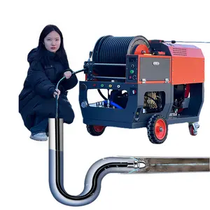AMJ Alta potência-27hp-200bar-60lpm gasolina alimentado máquina de limpeza de alta pressão-esgoto limpeza e desbloquear máquina