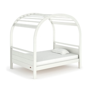 B2B Boori <span class=keywords><strong>Simple</strong></span> blanco de tamaño completo de madera cama de casa para niñas pequeñas para niños solo producto B2B - Product Image 4