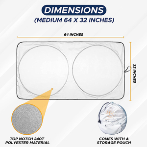 AI-MICH tùy chỉnh có thể gập lại Phản Chiếu xe kính chắn gió dù để che nắng với bảo vệ UV pop-up cửa sổ phía trước lá chắn nhiệt - Product Image 3