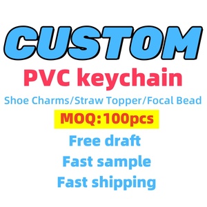 Manufacturer's Wholesale Cute Anime Kawaii Custom Soft PVC Printed Keychains & Carabiners 2D 3D Logo for Promotions