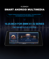 Autoradio GPS Android 10,25 pouces Qualcomm 680 pour BMW X1 F48 avec écran tactile Carplay