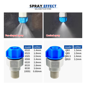 Vente chaude Buse à déconnexion rapide en plastique PP QJJ 1/4 pouce Tête de pulvérisation à dégagement rapide pour les systèmes de <span class=keywords><strong>nettoyage</strong></span> et de refroidissement industriels - Product Image 3