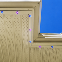 Éclairage extérieur adressable à LED RGBW de 30 mm, IP67, DC12V, avec rail en aluminium pour projets de toiture de maison
