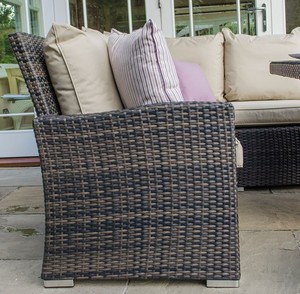 Conjunto de muebles modernos de ratán para exteriores, conjunto de comedor en forma de <span class=keywords><strong>L</strong></span> para jardín - Product Image 6