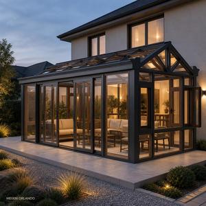 Véranda en verre moderne MEXIN avec toit vitré pour extension de jardin, patio ou espace extérieur résidentiel - Product Image 6