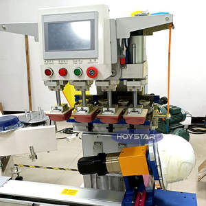 Machine d'impression de coussin de casque de sécurité Machine de tampographie 4 couleurs Imprimante de tampon de casque dur Mquina Para Imprimir Cascos De Seguridad - Product Image 4