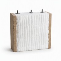 Module en fibre céramique, cheville céramique, bloc d'isolation réfractaire pour four, haute température 1430°C, revêtement blanc