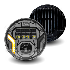 Feux de route ronds de 5,75 pouces 36W Faisceau haut/bas Feux de jour blancs et clignotants ambrés pour les modèles de motos Système d'éclairage - Product Image 3