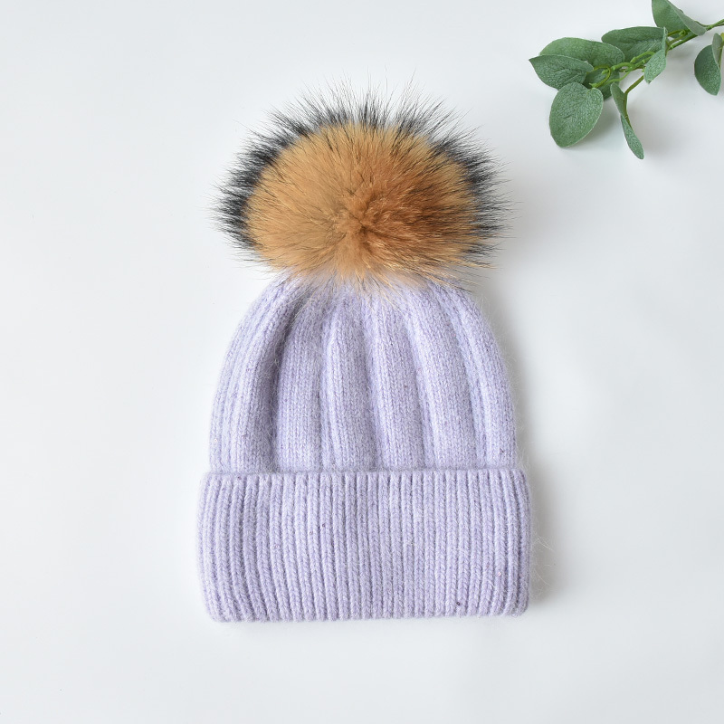 Purple+brown Pom