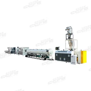 Factory price pvc electric conduit pipe plastic pipe making machine PVC pipe extrusion line with double screw extruder machinery