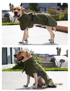الحيوانات الأليفة القماش كبير الكلب الملابس الشتوية الدافئة صدرة الحيوان الأليف سترة للماء الكلب معطف الملابس ل كلب كبير الذهبي المسترد لابرادور القماش - Product Image 2