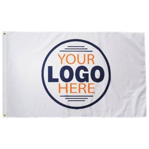 Factory Wholesale Premium Fabric Promotional White Logo Custom Flags <b>Banners</b> - Product Image 1