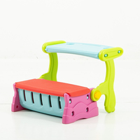 Meubles d'intérieur 3 en 1 Siège bébé multifonction Table et chaise d'étude pour enfants Rangement pour enfants de maternelle