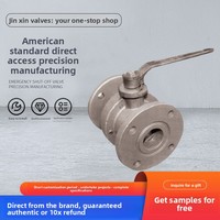 Vannes Jinxin, norme américaine, à passage direct, O41SA-10L-DN, vanne à bille en acier inoxydable, commande manuelle, pour applications environnementales