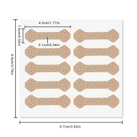 Nouveaux patchs correcteurs d'ongles respirants de formes variées