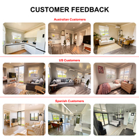 Casa Contenedor Expandible Multifuncional de 40 pies, Casa Móvil Modular Prefabricada, Dormitorio, Centro Comercial Moderno, Panel Sándwich