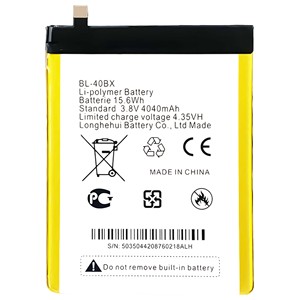 OEM 4040mAh BL-40BX 100% 零周期X600手机电池infinix Note 2的原始电池容量电池 - Product Image 1