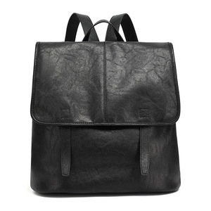 Sac à dos messager en cuir véritable personnalisé, cuir tanné végétal, grande capacité, sac à dos décontracté pour femmes, pour le travail et les trajets quotidiens - Product Image 2