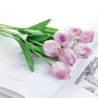 Heetverkopende mini-tulpen van PU kunstbloemen, thuisdecoratie, real touch, handgemaakt, waterdicht, modern bloemendesign, groothandel