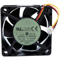 Ventilateur de refroidissement CPU F126025SL 12V DC 0.12AMP 6025 PWM 6CM