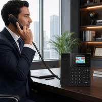 Téléphone IP d'entreprise Grandstream GXP2135 8 lignes, écran couleur LCD 2,8 pouces, 32 touches programmables, conférence 4 voies, Gigabit PoE, EHS, VoIP, OS Linux