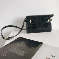 Sac à bandoulière pour femme de petite taille à motif litchi personnalisé en usine Fermeture éclair Cuir véritable Écologique Tendance Rétro Sling