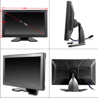 Moniteur de camion AHD 10,1'' 1080P à écran tactile, DVR 2 canaux pour caméras de véhicule, 4 broches 12-24V, aide au stationnement et vision arrière