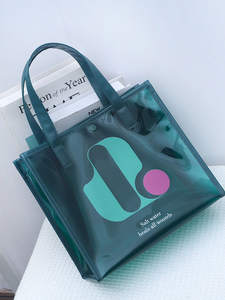 Sacs fourre-tout souples haut de gamme pour femmes en PVC et PU avec poignée, sac à bandoulière pour femmes avec logo imprimé, sac de yoga durable en PVC pour usage quotidien - Product Image 6