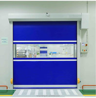 Porte à enroulement rapide en PVC à commande intelligente, aspect plat haut de gamme, personnalisable, pour atelier et entrepôt
