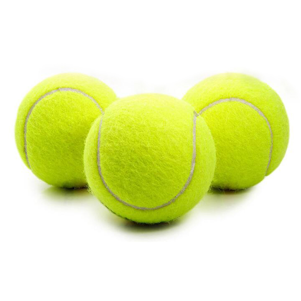 ITF Durable 2.5 Inches Customized 45%-57% Wool Tennis Rubber Ball For Training