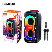 Système audio domestique stéréo TWS de haute qualité avec subwoofer RGB, système de karaoké, enceintes tour pour fêtes en extérieur