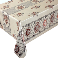 Nappe carrée en PVC plastique imprimé coloré brillant à succès pour Noël