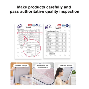 Công suất lớn hình chữ nhật hộp lưu trữ có thể gập lại trong suốt phân loại chống bụi chống ẩm Tính năng dày khung thép giường - Product Image 4