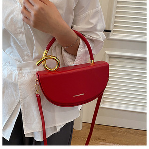 Nuova Borsa a <span class=keywords><strong>Tracolla</strong></span> Semicircolare alla Moda, Versatile Borsa a Spalla da Donna di Alta Qualità con Manico Speciale - Product Image 6