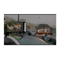Écran LED étanche pour toit de taxi, haute luminosité, affichage publicitaire monté sur le toit de voiture pour la promotion commerciale des véhicules
