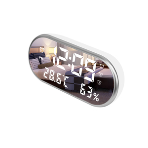 Hot bán khách sạn <span class=keywords><strong>LED</strong></span> hiển thị nhiệt độ <span class=keywords><strong>3</strong></span> nhóm của bảng báo động Máy tính để bàn kỹ thuật số nhiệt độ độ ẩm đồng hồ - Product Image 1