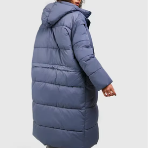 High Quality Custom Puffer Women Long Padded <strong>Coat</strong> Inter Jacket Men Long Down Jacket 4 in 1 Detachable Oversized Puffer Jacket - Product Image 3