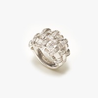 Bague en argent 925 avec moissanite, au toucher premium et d'une esthétique luxueuse discrète. Bague de mariage pour elle/femme, anniversaire.