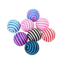 Vente en gros d'accessoires pour chats, fournitures pour animaux de compagnie, jouet pour chat en nylon, balle pour jeu interactif