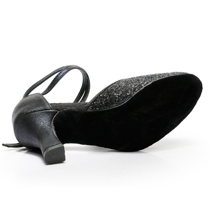 Zapatos de Baile Latino/Tango/<span class=keywords><strong>Flamenco</strong></span> de Cuero Brillante para Mujer al por Mayor, Tacón Alto de 5.5cm/7.5cm, Modernos, Cómodos y Duraderos - Product Image 2